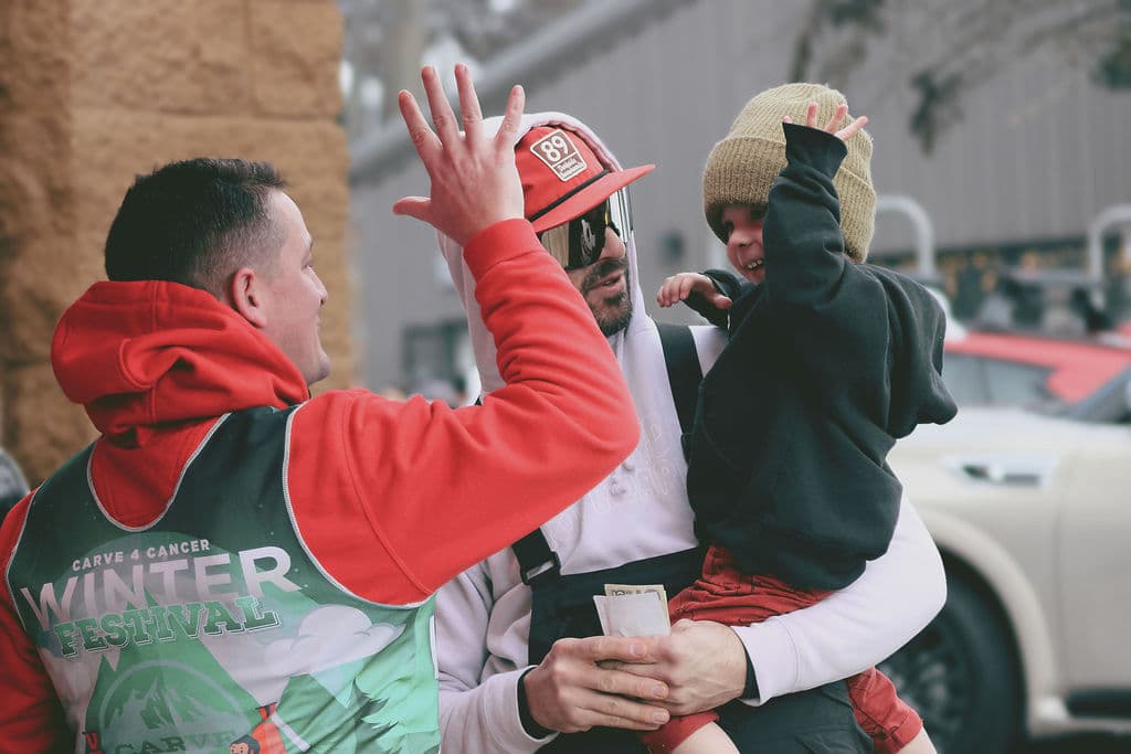 Corporate team volunteering