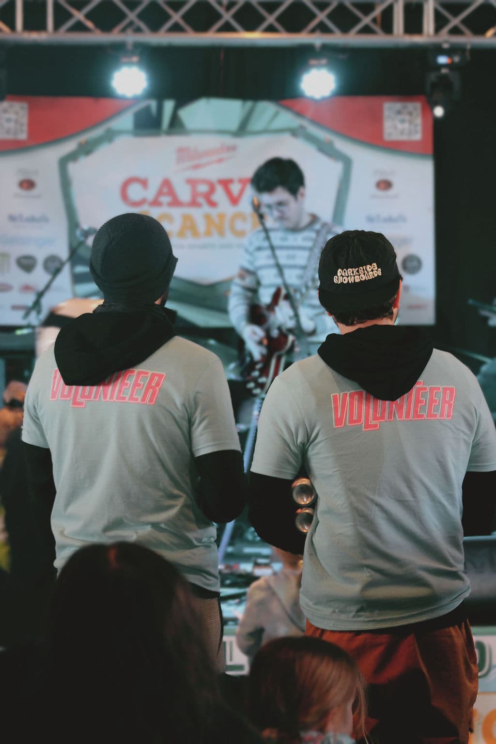 Volunteer team helping out