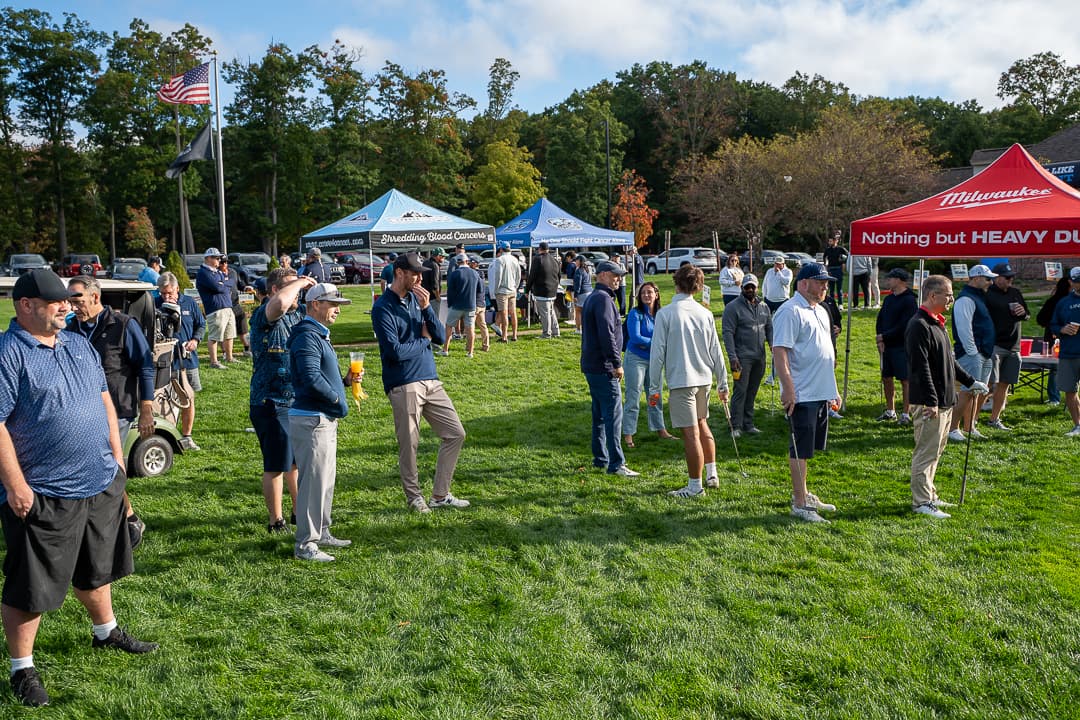 Live Like Brent Classic participants gathered on the course.