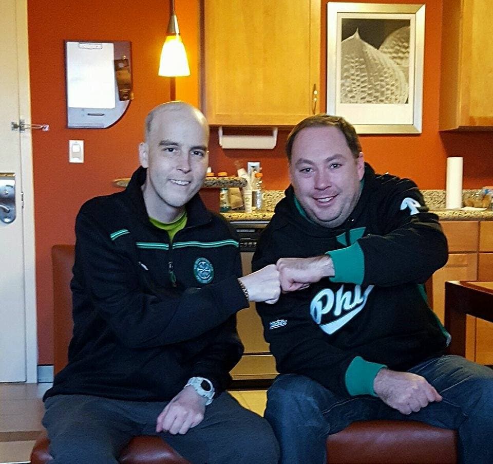 Brent with his dog Murphy